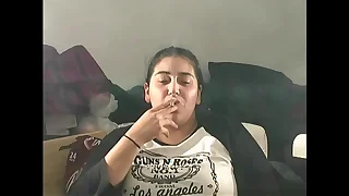 Samantha Chubby Latina Non-Nude SFW Smoking Clips Pt 1