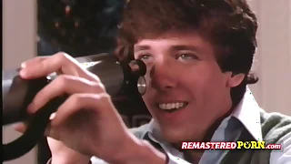 Fruit couple engages in massive orgy at a classic sex party